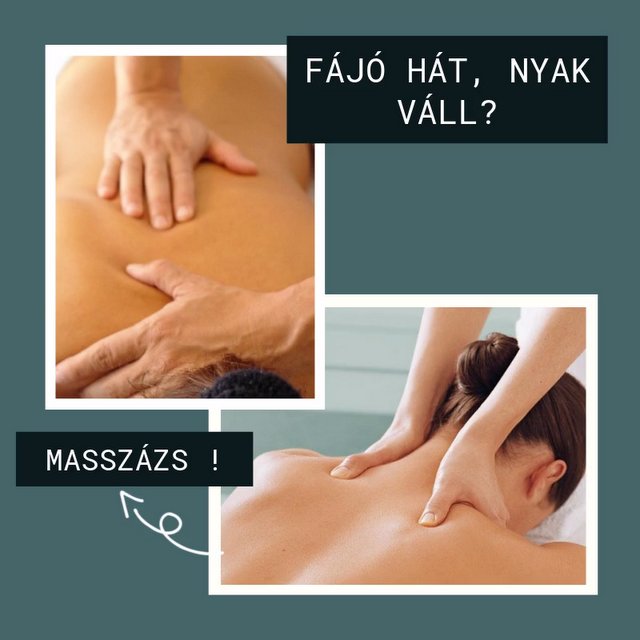 Fájó hát, nyak, váll massszázsa